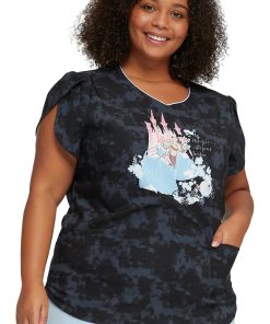 Heartsoul Clearance Women's Magic Begins Within Print Scrub Top -Silverts-shop 3 ck hs717 printclearance 650