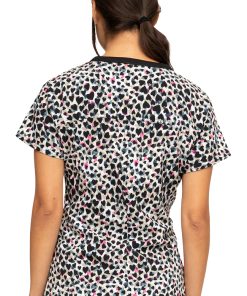 Heartsoul Clearance Women's Forever Wild At Heart Print Scrub Top -Silverts-shop 3 ck hs800 printclearance 650