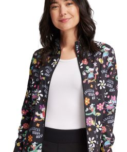 Cherokee Women's Packable Positive Vibes Print Jacket -Silverts-shop 3 ck tf320 print 650
