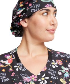 Cherokee Women's Positive Vibes Print Bouffant Scrub Hat -Silverts-shop 3 ck tf514 print 650 1