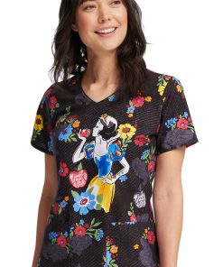 Cherokee Women's Just One Apple Print Scrub Top 4 Cherokee Women's Just One Apple Print Scrub Top -Silverts-shop 3 ck tf614 print 650