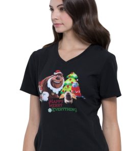 Cherokee Clearance Women's V-Neck Holly Jolly Pets Print Scrub Top 4 Cherokee Clearance Women's V-Neck Holly Jolly Pets Print Scrub Top -Silverts-shop 3 ck tf627 printclearance 650