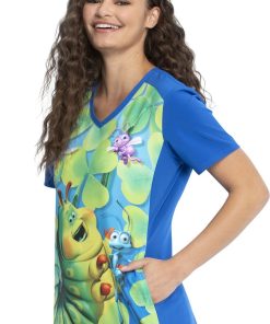 Cherokee Clearance Women's Heimlich Maneuver Print Scrub Top -Silverts-shop 3 ck tf637 printclearance 650