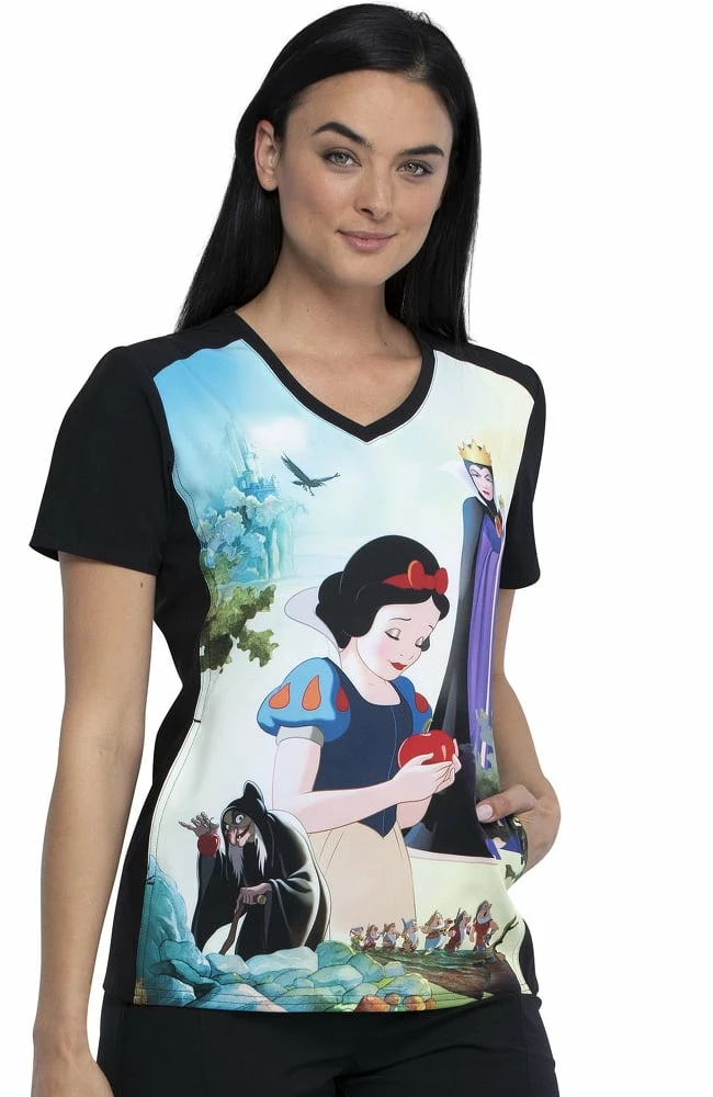 Cherokee Clearance Women's Enchanted Print Scrub Top - Image 3