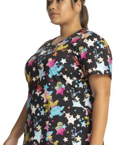 Cherokee Clearance Women's Stars Of Sesame Print Scrub Top 4 Cherokee Clearance Women's Stars Of Sesame Print Scrub Top -Silverts-shop 3 ck tf659 printclearance 650