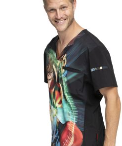 Cherokee Clearance Men's Doctor Strange Print Scrub Top -Silverts-shop 3 ck tf700 printclearance 650 4