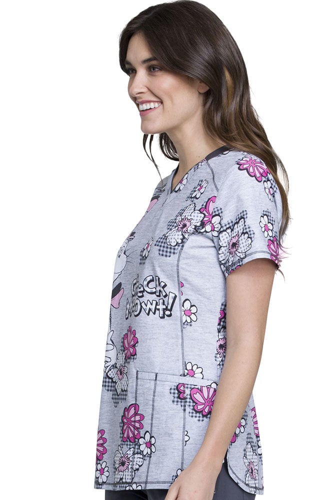 Clearance Women's V-Neck Dr. Seuss Print Scrub Top Cherokee Clearance Women's V-Neck Dr. Seuss Print Scrub Top -Silverts-shop 3 ck tf720 printclearance 650