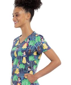 Cherokee Clearance Women's Woodland Stroll Print Scrub Top -Silverts-shop 3 ck tf732 printclearance 650