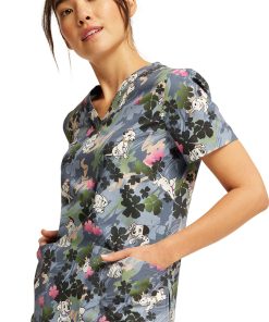 Cherokee Women's Plain Sight Puppies Print Scrub Top 4 Cherokee Women's Plain Sight Puppies Print Scrub Top -Silverts-shop 3 ck tf736 print 650