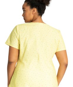Cherokee Clearance Women's Under The Rainbow Print Scrub Top -Silverts-shop 3 ck tf772 printclearance 650