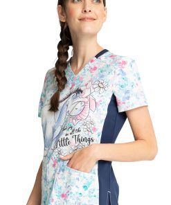 Cherokee Clearance Women's Find Joy Print Scrub Top -Silverts-shop 3 ck tf780 printclearance 650