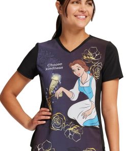 Cherokee Women's Choose Kindness Print Scrub Top 4 Cherokee Women's Choose Kindness Print Scrub Top -Silverts-shop 3 ck tf782 print 650