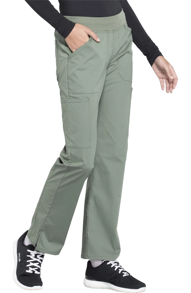 Cherokee Workwear Clearance Women's Elastic Waistband Pull On Cargo Scrub Pant - Image 3