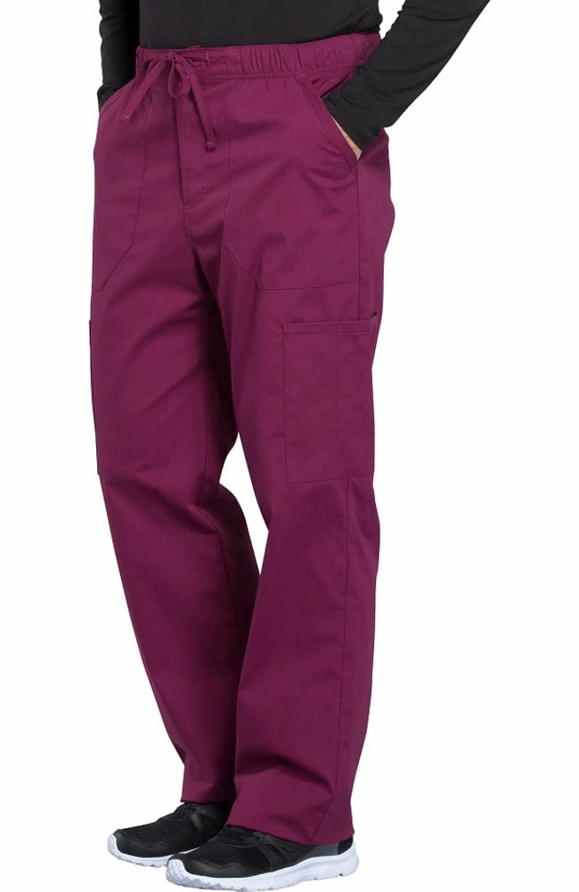Cherokee Workwear Clearance Men's Zip Fly Drawstring Scrub Pant - Image 3