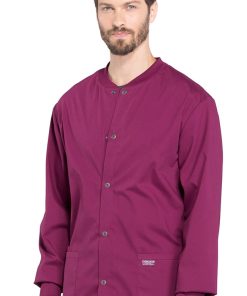 Cherokee Workwear Clearance Men's Snap Front Warm-Up Solid Scrub Jacket 4 Cherokee Workwear Clearance Men's Snap Front Warm-Up Solid Scrub Jacket -Silverts-shop 3 ck ww360 clearance 650