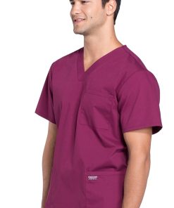 Cherokee Workwear Clearance Men's V-Neck Utility Solid Scrub Top 4 Cherokee Workwear Clearance Men's V-Neck Utility Solid Scrub Top -Silverts-shop 3 ck ww695 clearance 650