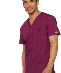 Dickies Clearance Men's V-Neck Solid Scrub Top -Silverts-shop 3 di 81906 clearance 650