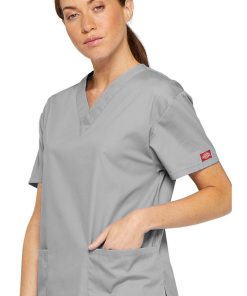 Dickies Clearance Women's V-Neck Solid Scrub Top 4 Dickies Clearance Women's V-Neck Solid Scrub Top -Silverts-shop 3 di 86706 clearance 650
