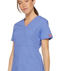 Dickies Clearance Women's Mock Wrap Solid Scrub Top 4 Dickies Clearance Women's Mock Wrap Solid Scrub Top -Silverts-shop 3 di 86806 clearance 650