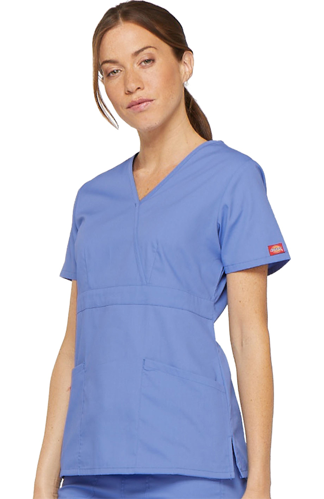 Clearance Women's Mock Wrap Solid Scrub Top Dickies Clearance Women's Mock Wrap Solid Scrub Top -Silverts-shop 3 di 86806 clearance 650