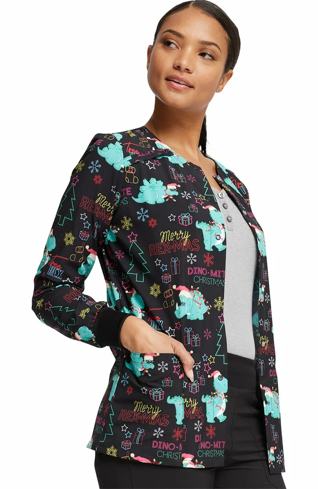 Dickies Women's Merry RexMas Print Jacket - Image 3