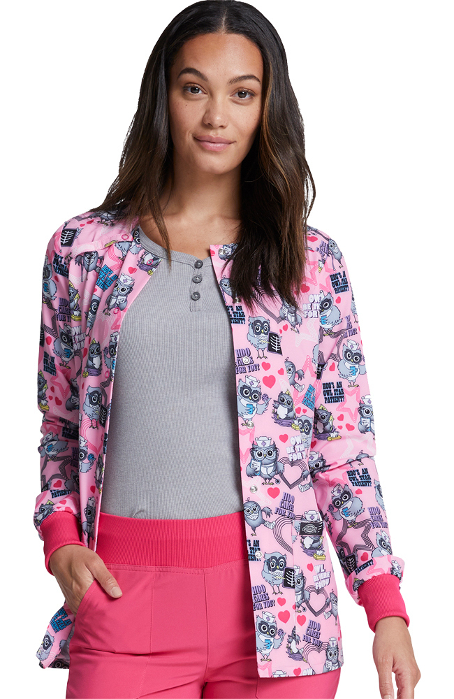 Clearance Women's Hoo Cares For You Print Jacket Dickies Clearance Women's Hoo Cares For You Print Jacket -Silverts-shop 3 di dk309 printclearance 650 1