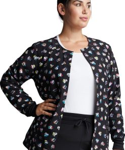 Dickies Clearance Women's Love U Dots Print Scrub Jacket 4 Dickies Clearance Women's Love U Dots Print Scrub Jacket -Silverts-shop 3 di dk309 printclearance 650