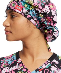 Dickies Women's Bouffant Love Hope Heal Print Scrub Hat -Silverts-shop 3 di dk514 print 650 1