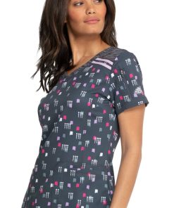 Dickies Clearance Women's Dots So Geo Print Scrub Top 4 Dickies Clearance Women's Dots So Geo Print Scrub Top -Silverts-shop 3 di dk602 printclearance 650