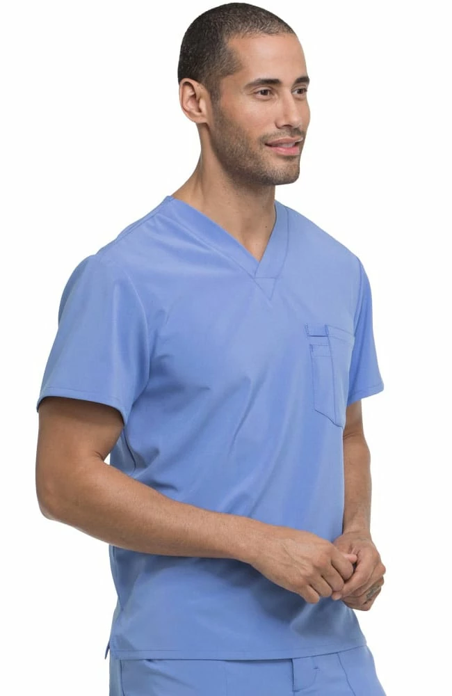 Dickies Clearance Men's V-Neck Solid Scrub Top - Image 3