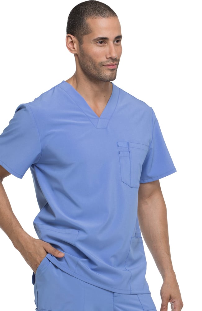 Clearance Men's V-Neck Utility Solid Scrub Top Dickies Clearance Men's V-Neck Utility Solid Scrub Top -Silverts-shop 3 di dk645 clearance 650