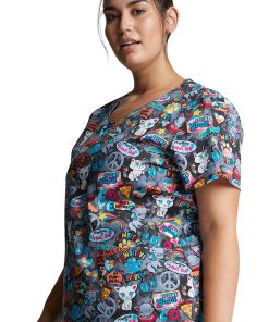Dickies Clearance Women's Pawsitive Vibes Print Scrub Top 4 Dickies Clearance Women's Pawsitive Vibes Print Scrub Top -Silverts-shop 3 di dk700 printclearance 650 1