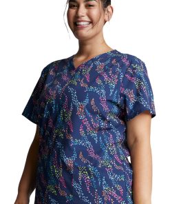 Dickies Clearance Women's Safari Spots Print Scrub Top 4 Dickies Clearance Women's Safari Spots Print Scrub Top -Silverts-shop 3 di dk717 printclearance 650