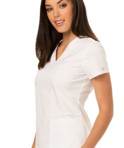 Dickies Clearance Women's V-Neck Solid Scrub Top -Silverts-shop 3 di dk800 clearance 650