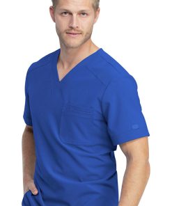 Dickies Clearance Men's V-Neck Solid Scrub Top -Silverts-shop 3 di dk810 clearance 650