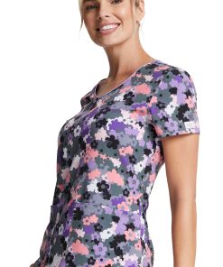 Dickies Clearance Women's Camo Buds Print Scrub Top 4 Dickies Clearance Women's Camo Buds Print Scrub Top -Silverts-shop 3 di dk852 printclearance 650