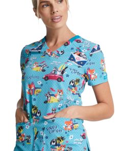 Dickies Clearance Women's Vacay All Day Print Scrub Top 4 Dickies Clearance Women's Vacay All Day Print Scrub Top -Silverts-shop 3 di dk876 printclearance 650