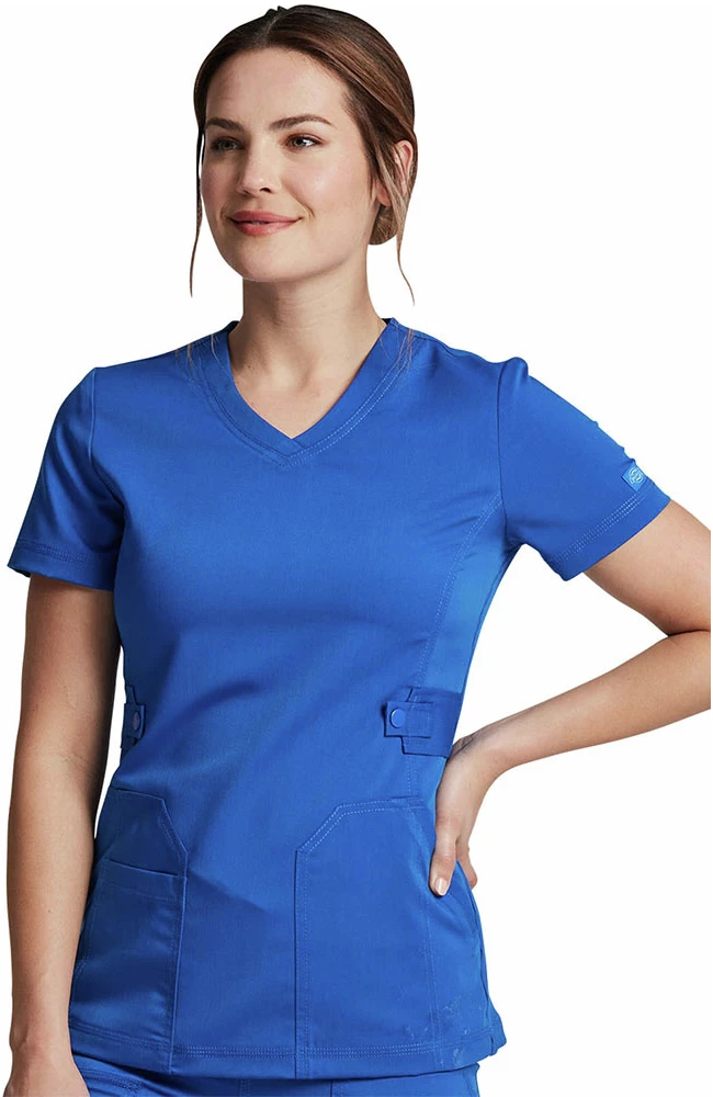 Dickies Women's V-Neck Solid Scrub Top - Image 3