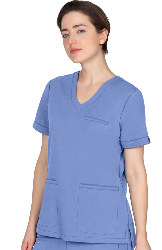Clearance Women's Averie Solid Scrub Top Healing Hands Clearance Women's Averie Solid Scrub Top -Silverts-shop 3 hh 2402 clearance 650