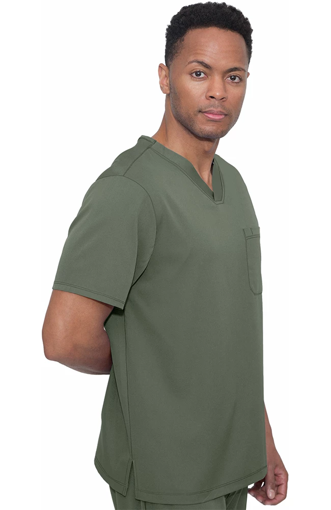 Healing Hands Men's Mason Solid Scrub Top - Image 3