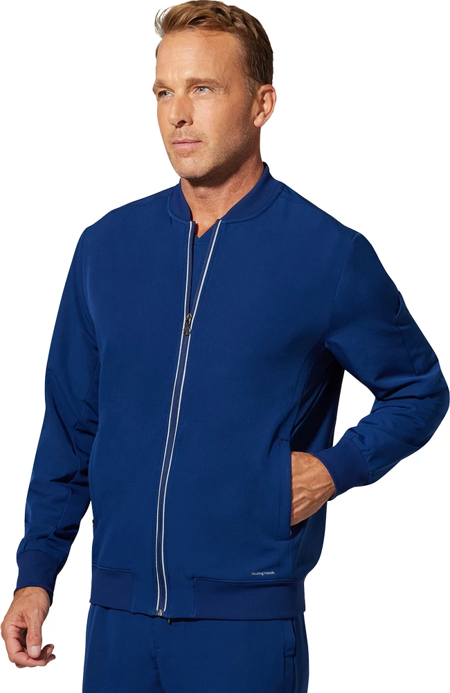 Healing Hands Men's Samuel Zip Up Bomber Jacket - Image 3