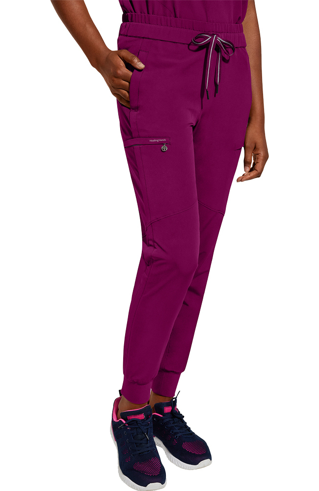 Women's Naya Jogger Scrub Pant Healing Hands Women's Naya Jogger Scrub Pant -Silverts-shop 3 hh 9156 650