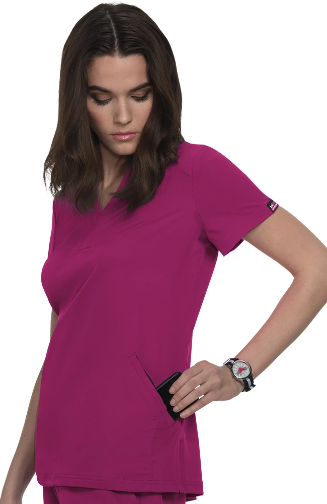 Koi Women's Velocity Solid Scrub Top - Image 3