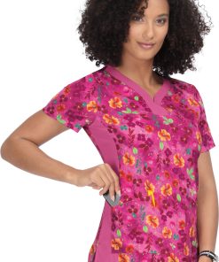 Koi Clearance Women's Aurora Pressed Flower Print Scrub Top 4 Koi Clearance Women's Aurora Pressed Flower Print Scrub Top -Silverts-shop 3 ko 1066pr printclearance 650