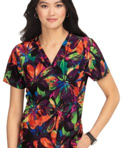 Clearance Planet Koi Women's Aria Falling Leaves Print Scrub Top 4 Clearance Planet Koi Women's Aria Falling Leaves Print Scrub Top -Silverts-shop 3 ko 1075pr printclearance 650