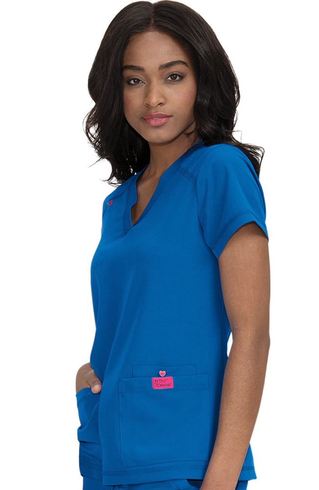 Women's Freesia Solid Scrub Top Koi Women's Freesia Solid Scrub Top -Silverts-shop 3 ko b101 650