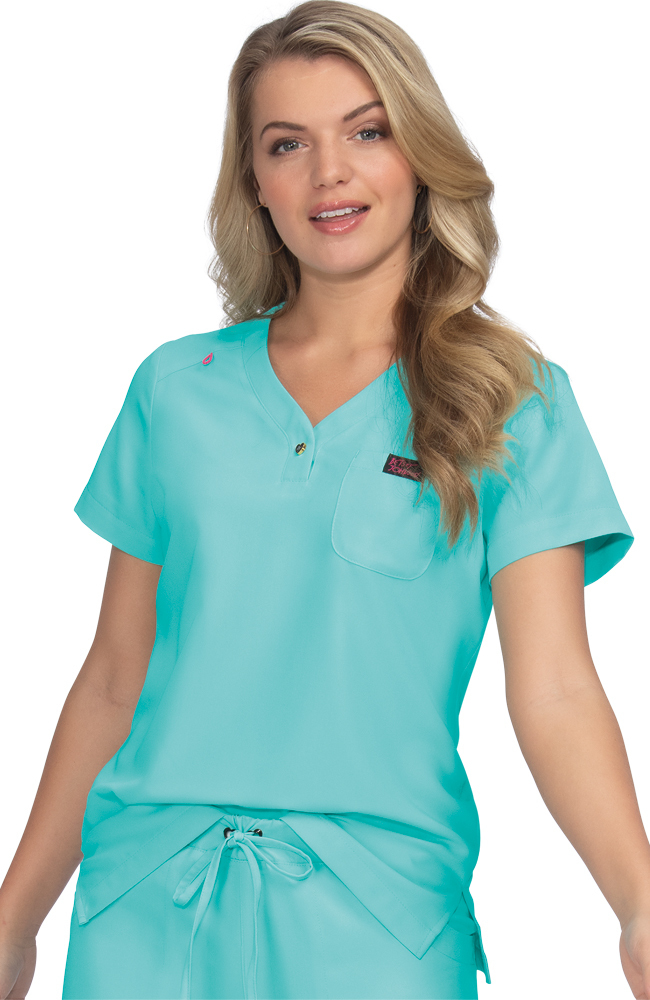 Women's Rosemary Solid Scrub Top Koi Women's Rosemary Solid Scrub Top -Silverts-shop 3 ko b122 650