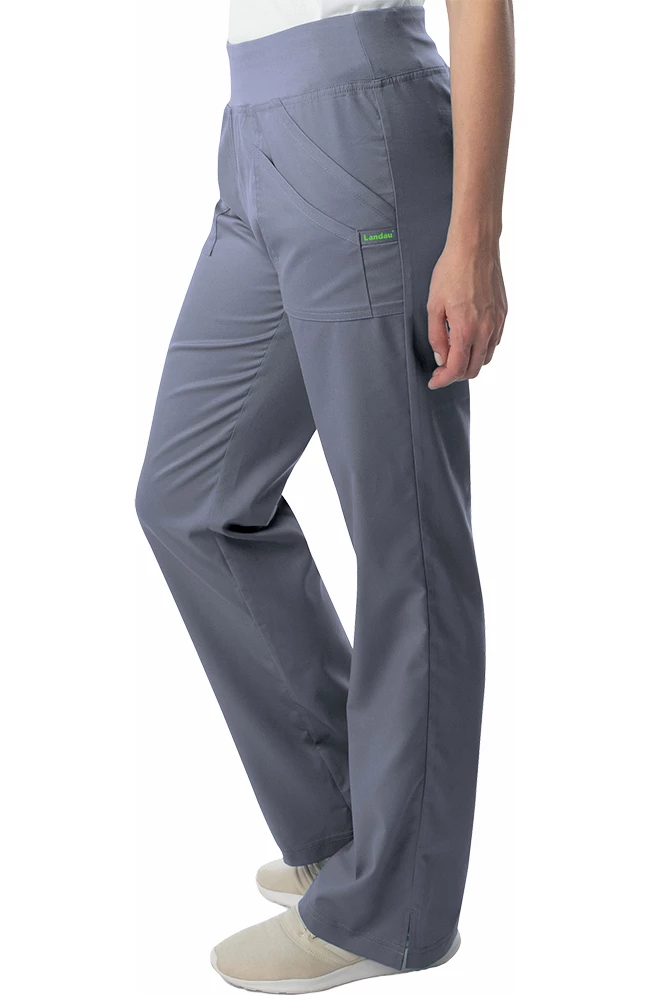 Landau Clearance Women's Modern Yoga Waistband Cargo Scrub Pant - Image 3