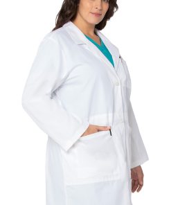 Landau Women's 37" Lab Coat With Tablet Pocket -Silverts-shop 3 ln 3165 650