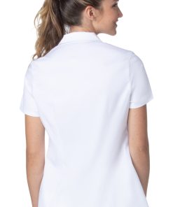 Landau Women's Collared Zip Front Solid Scrub Top 4 Landau Women's Collared Zip Front Solid Scrub Top -Silverts-shop 3 ln 4173prv 650
